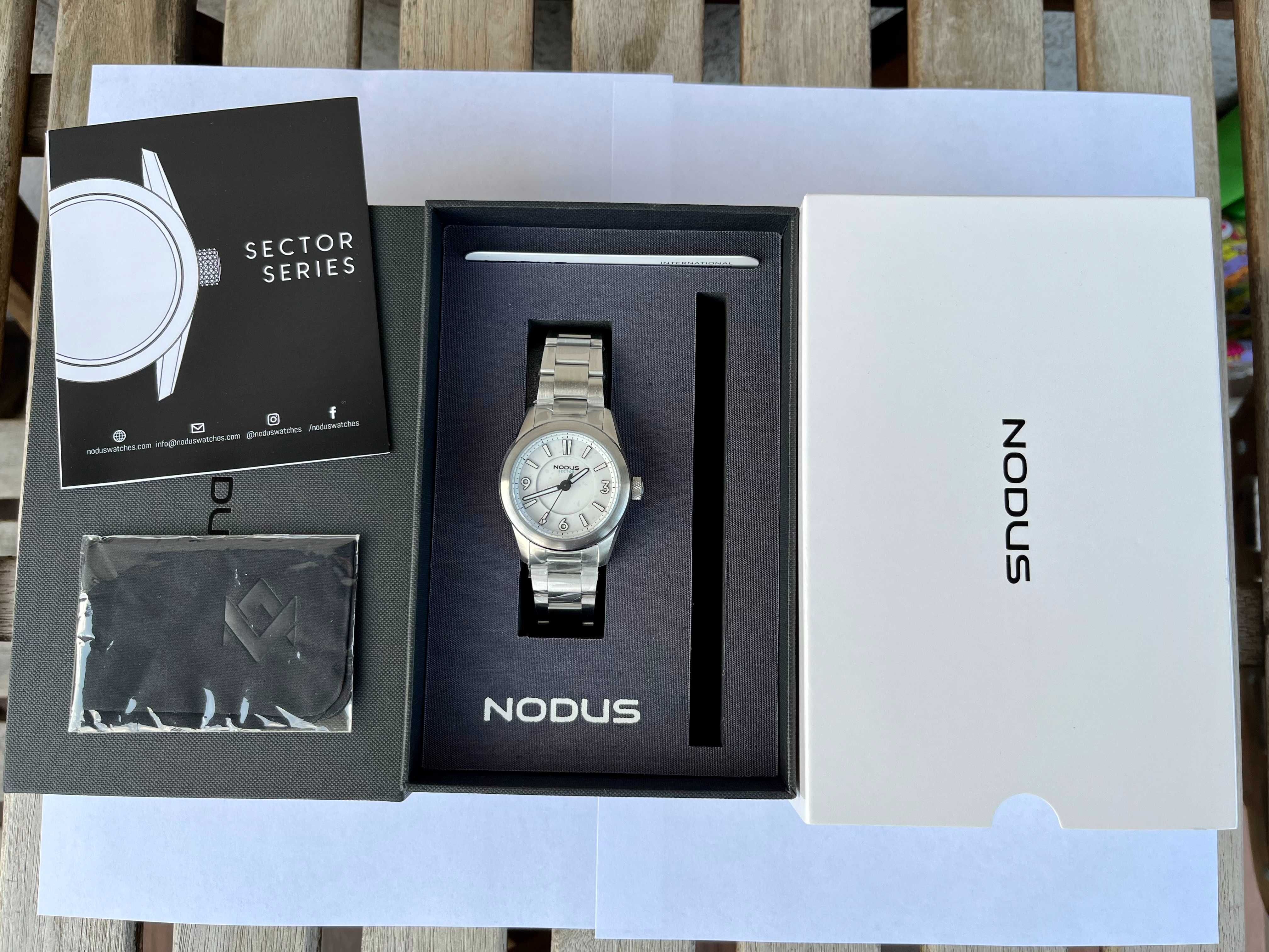 Nowy zegarek Nodus Sector Sport II w kolorze Frost (bialy)