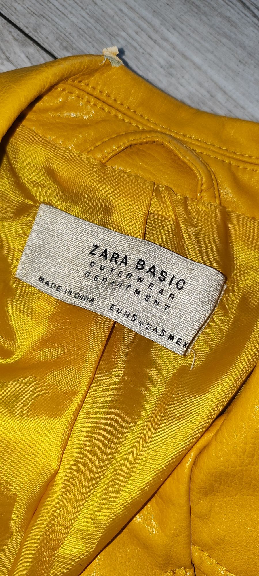 Śliczna skórzana ramoneska kurtka damska Zara Basic. Rozmiar 36/S.