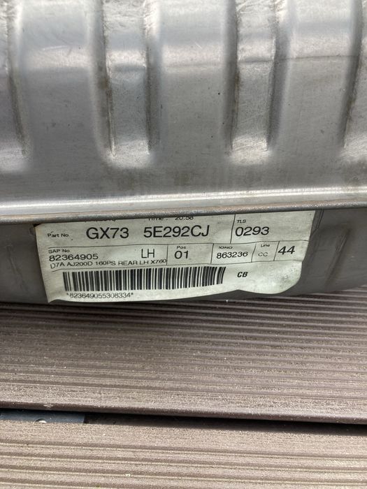 panela de escape jaguar