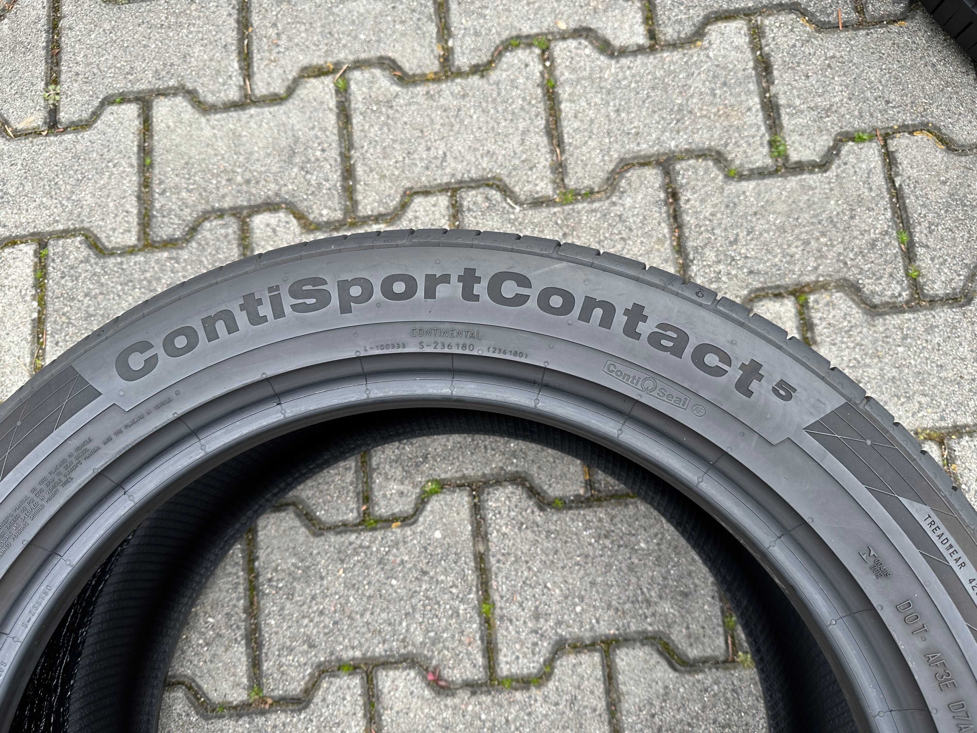 4x opony letnie 255/45r19 100V CONTINENTAL SportContact 5 (5,5mm 2016r