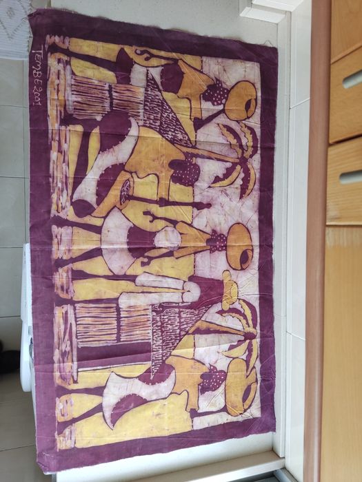 Artesanato Batik - TEMBE 1998 & TEMBE 2001
Painel Azul 
Dimensões: