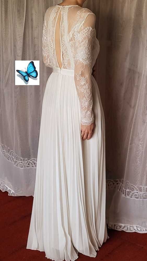 NOWA Suknia sukienka ślubna Asos 38 M 40 L koronkowa koronki