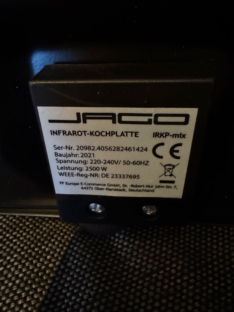 Kuchenka podwojna grzewcza podczerwien