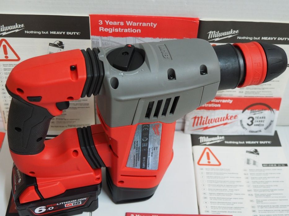 Młot MILWAUKEE M18 CHPX młotowiertarka bateria 18v 6Ah nowy bti berner