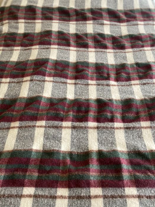 Manta de 100% lã,com  xadrez Made in UK