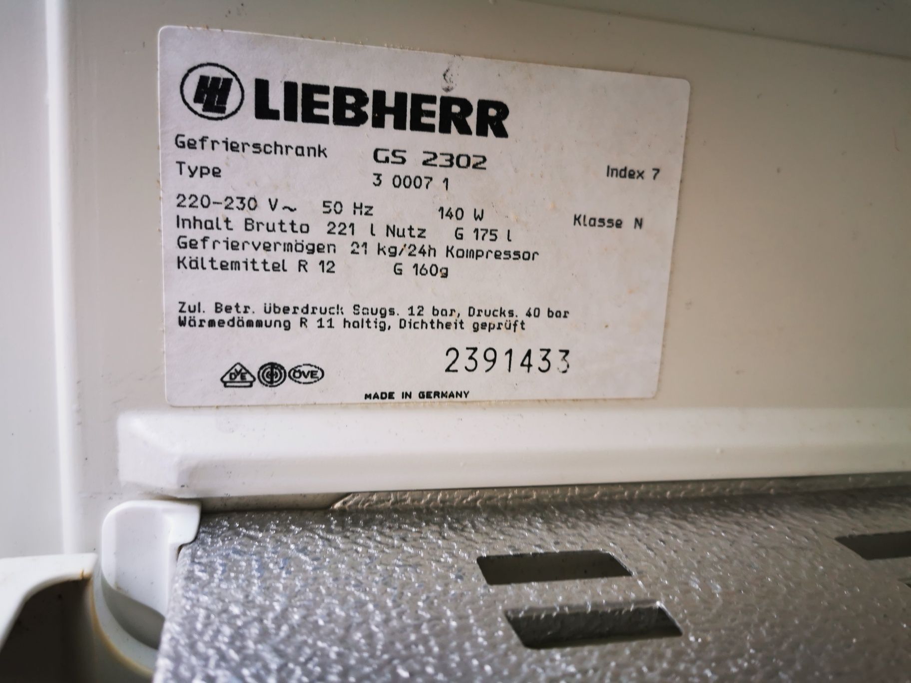 Zamrażarka szufladowa LIEBHERR 221 L z Niemiec