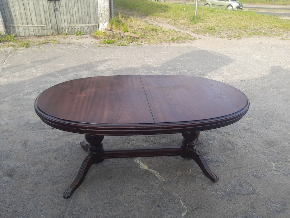 Drewniana ława dębowa