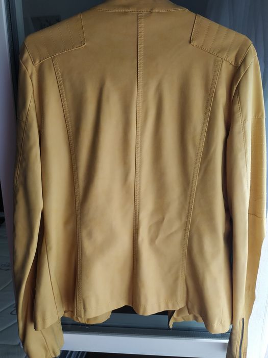 Casaco mulher couro amarelo (38) ONLY