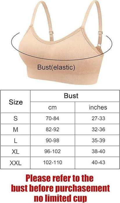 Biustonosz Sportowy Dla Kobiet - 3 Sztuki w Rozmiarze M