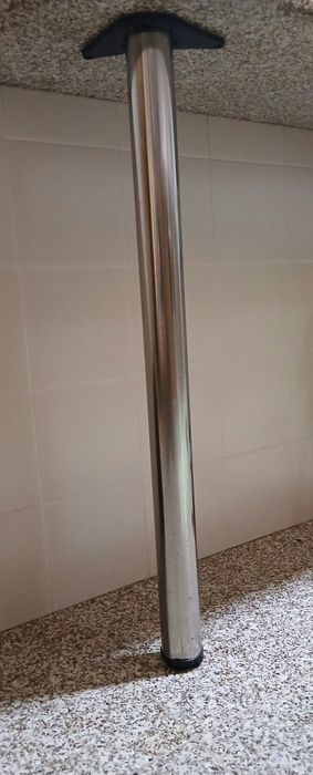 Pé de aço cromado 87cm