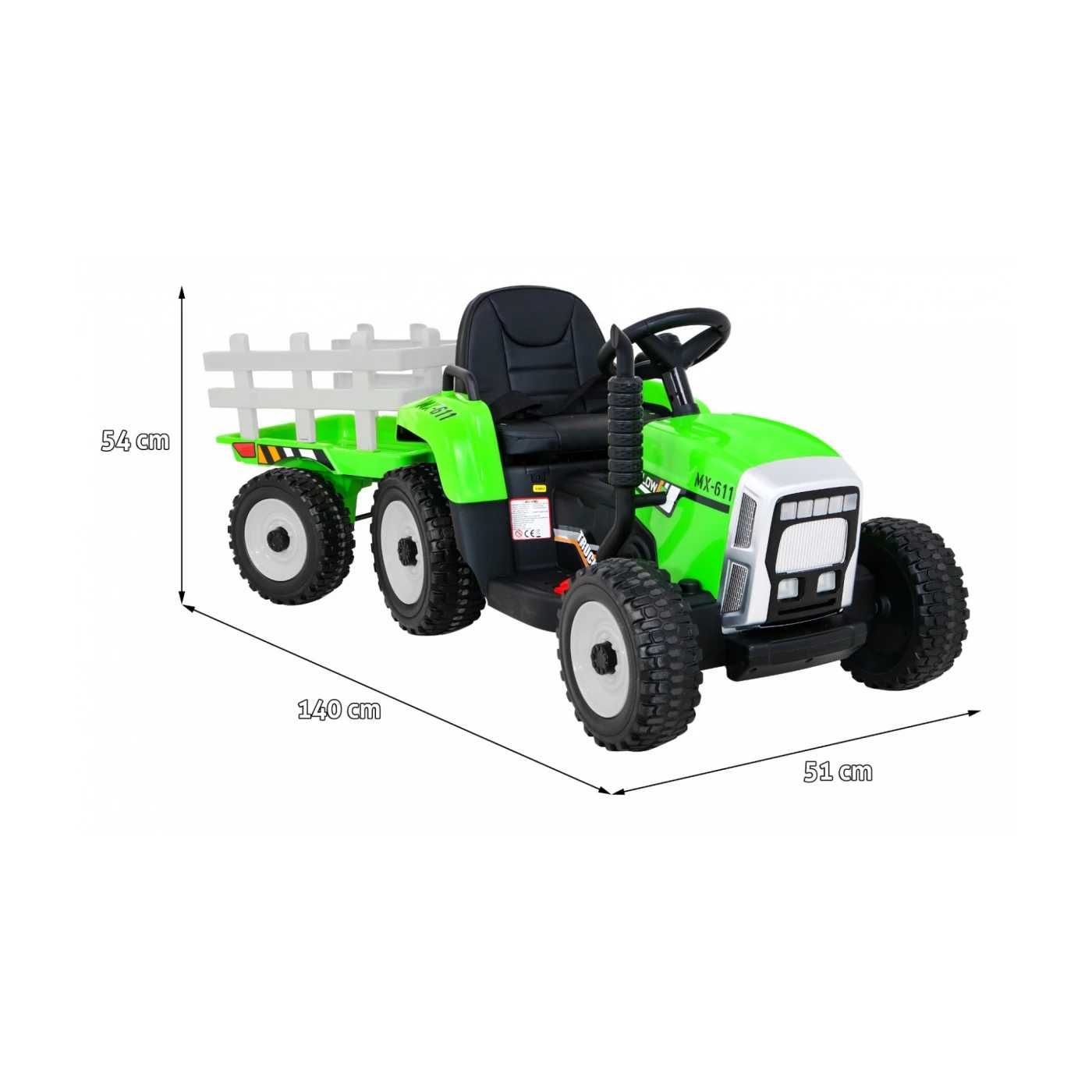 Pojazd Traktor z Przyczepą BLOW. Panel AUDIO z: MP3 USB Bluetooth