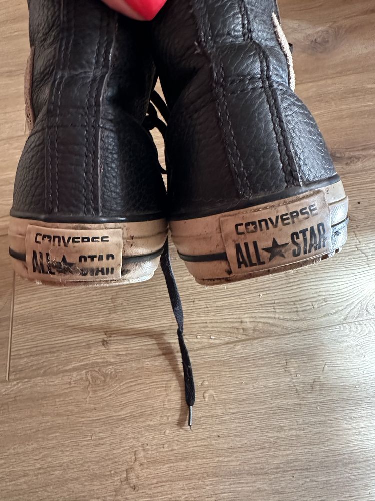 Высокие кожаные кеды Coverse All star 39