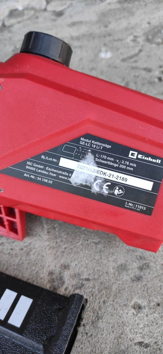 Przystawka moduł piły Einhell GE-HC GE-LC 18 li t łańcuchowa wysięgnik