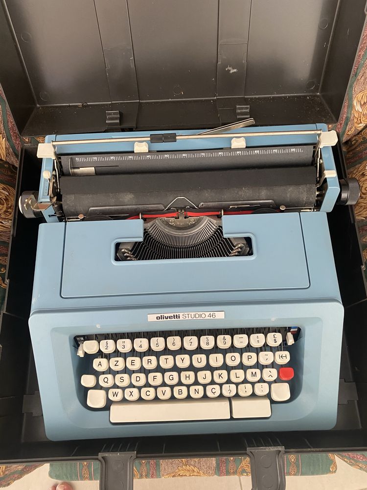 Olivetti Studio 46 Azul Impecável + Remington Para Restauro