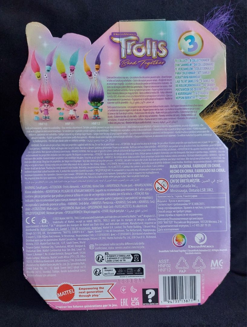 lalka figurka trolls hair pops mruk mettel nowa