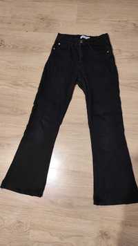 Spodnie dzwony jeansowe czarne