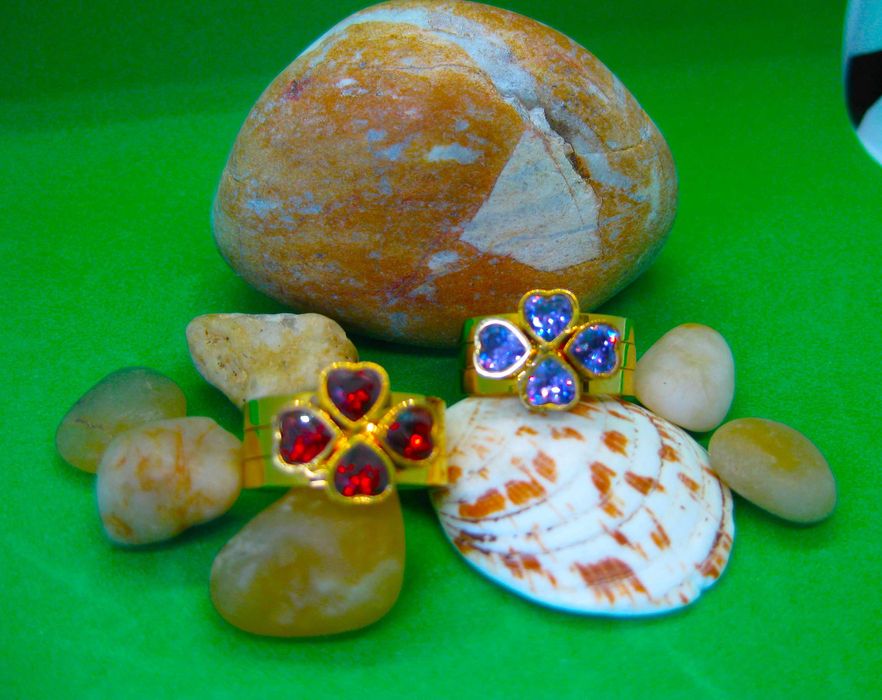 Anel Aço Trevo Triplo NOVO: 2 Cores e 2 Tamanhos - SALDO