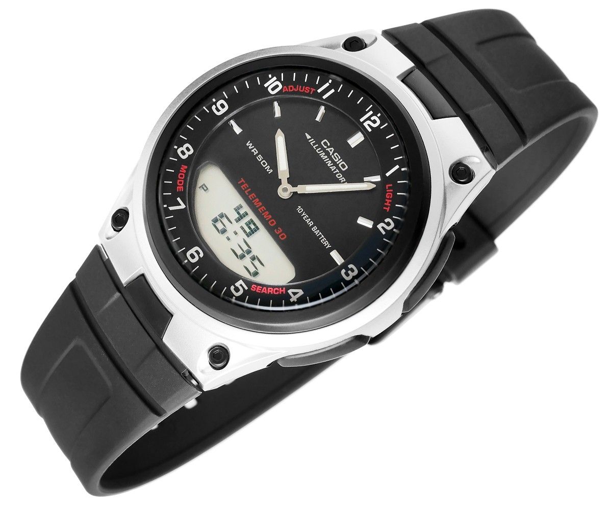 zegarek męski casio dual aw-80-1avdf + box