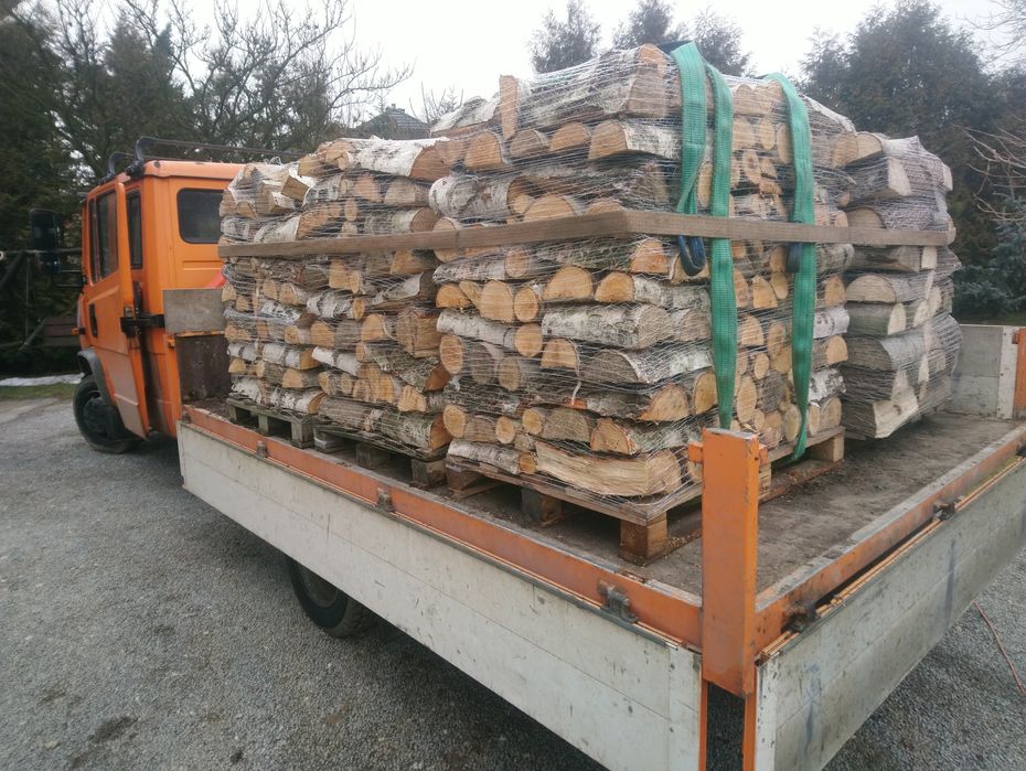 Drewno DĄB - kominkowe, drzewo opalowe, 1m3 na palecie - HDS