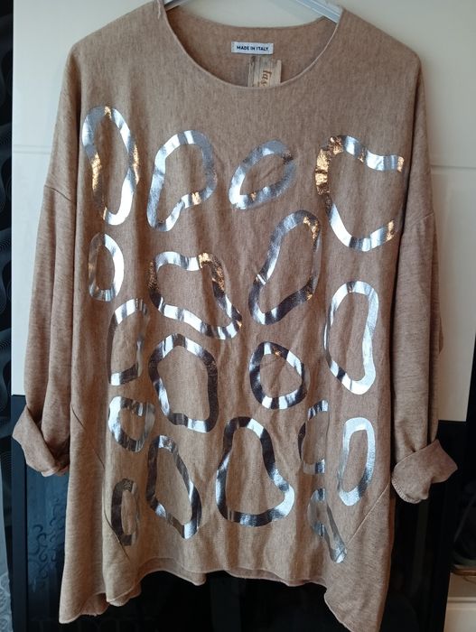 Sweterek damski włoski nowy biust 120