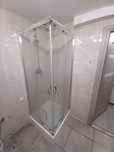 Komplet kabina prysznicowa 80x195 + brodzik 80x80 + zestaw natryskowy