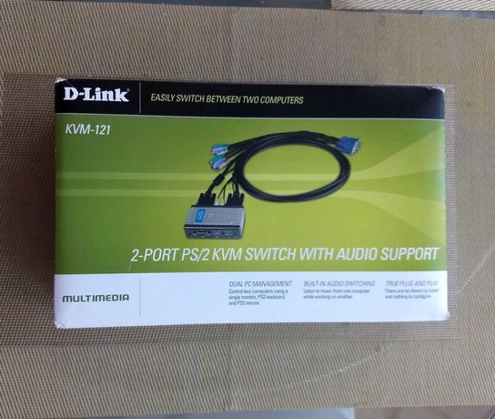 D-Link KVM 121 Switch свіч перемикач 2 порта