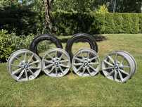 Felgi BMW 16” + 8 opon Bridgestone (letnie + zimowe)