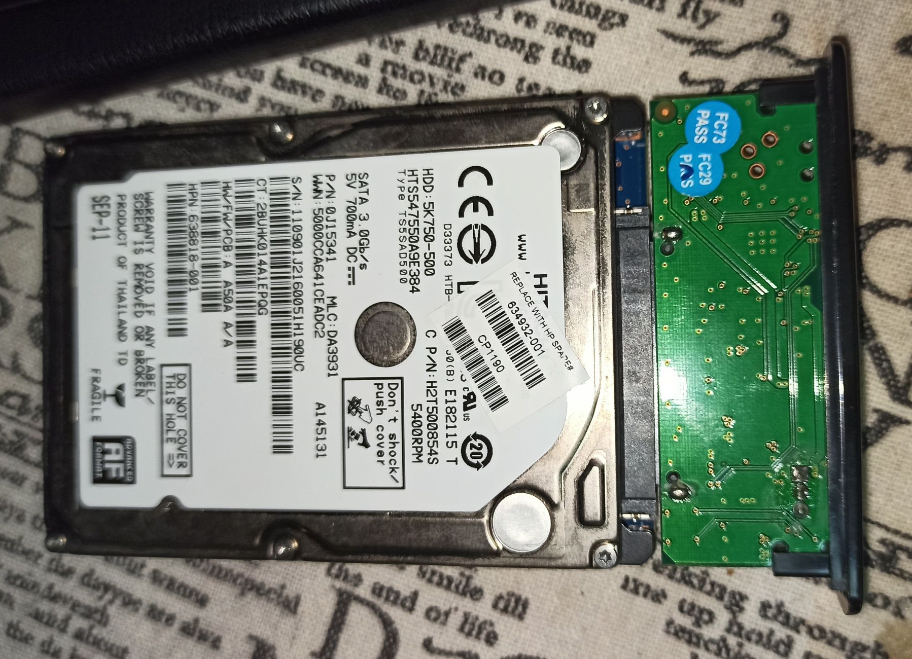 HDD 500 Gb разборный.