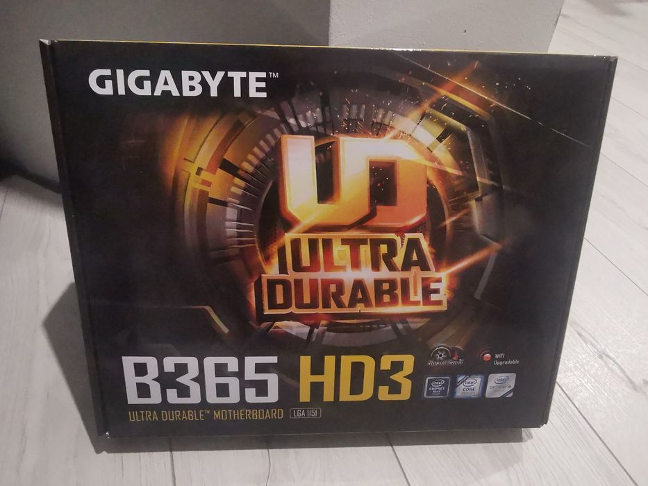 Procesoi i5-9400F + płyta główna B365 HD3 + ram hyperX+RTX 1660 super