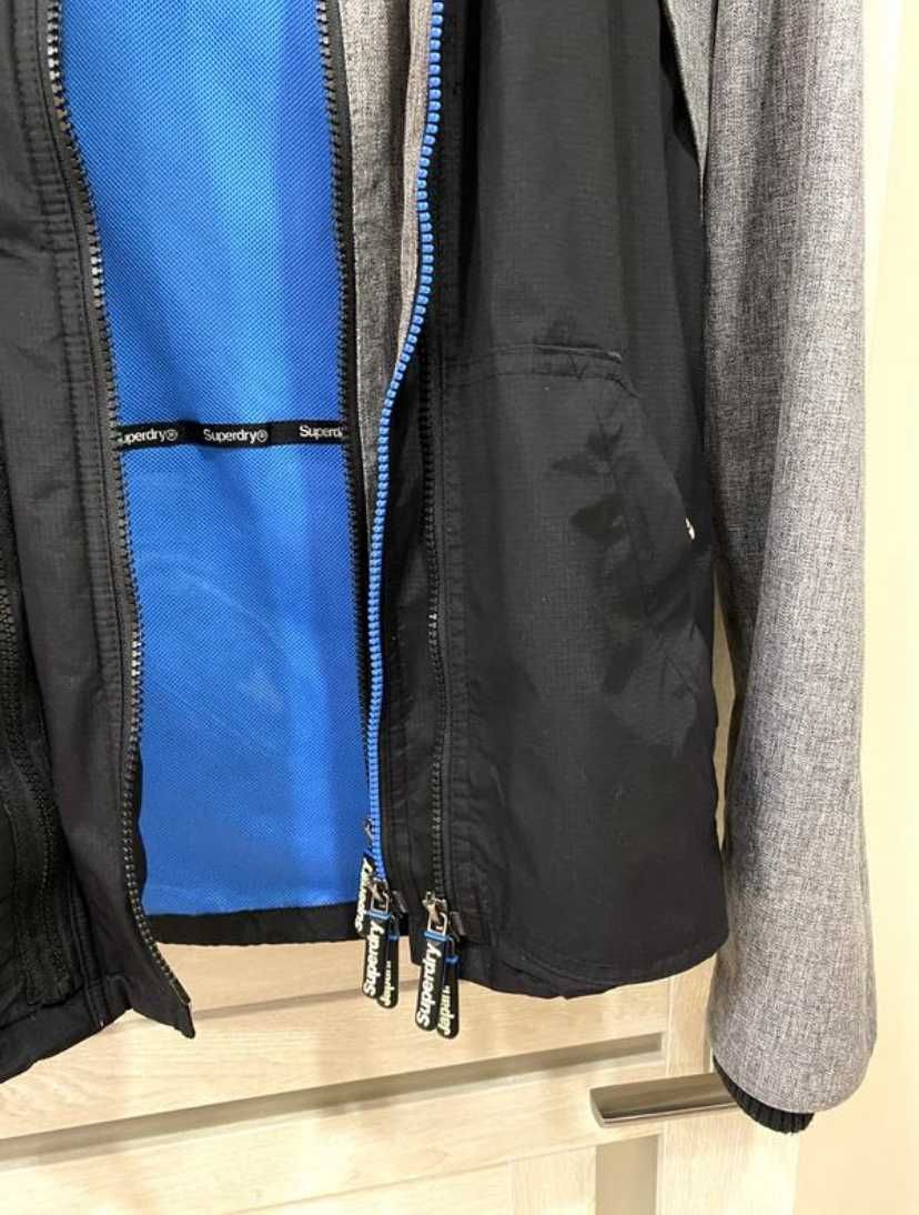 Куртка SuperDry Hooded Wind Hybrid Jacket L оригинал