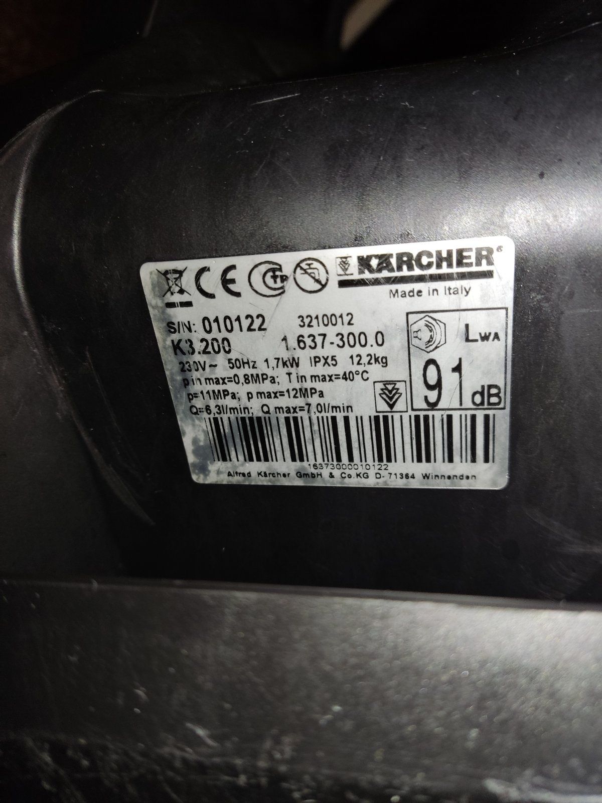 Мийка високого тиску Karcher K 3.200