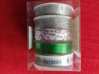 Caixa c/5 fitas coloridas 5x3m cada - largura 16mm - tecido poliester