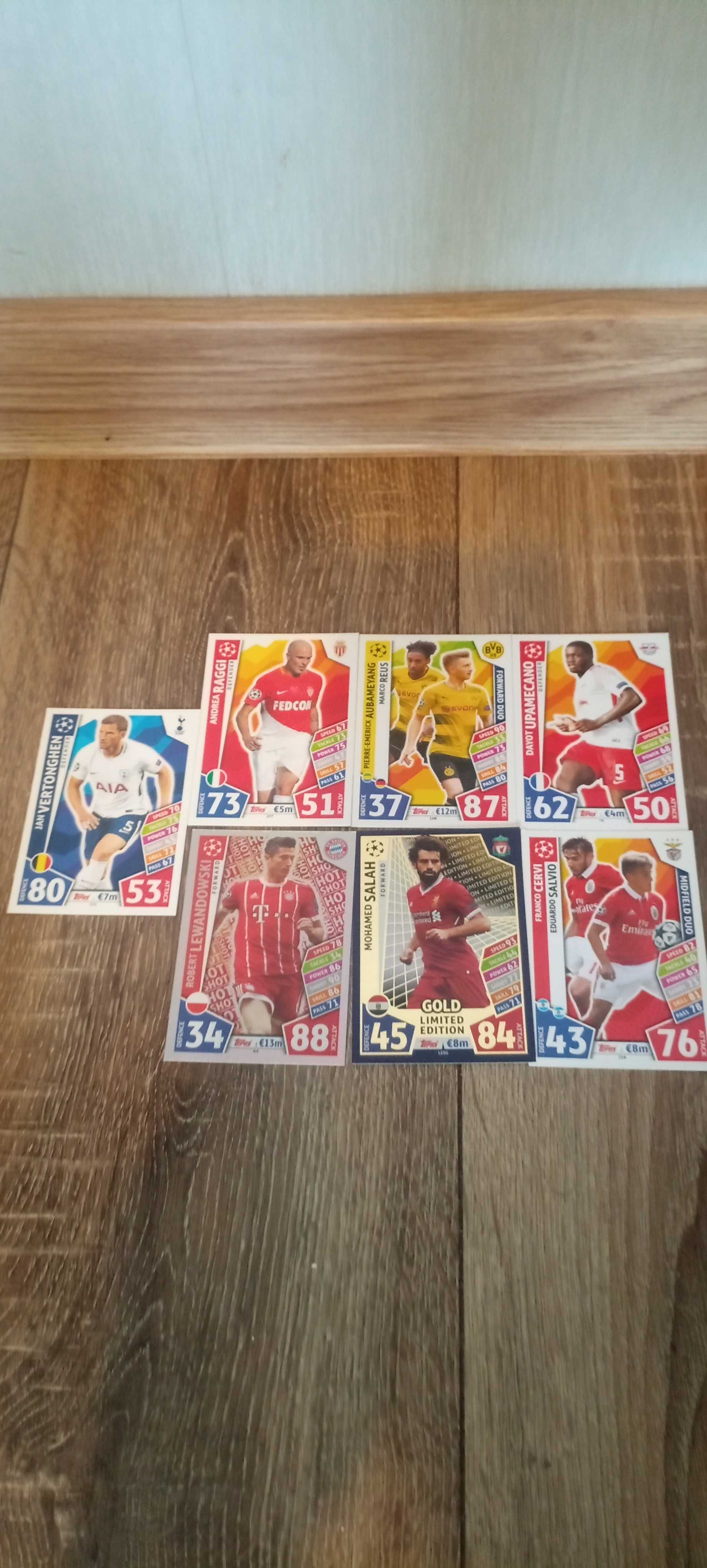 Karty piłkarskie match attax champions league - 7 szt