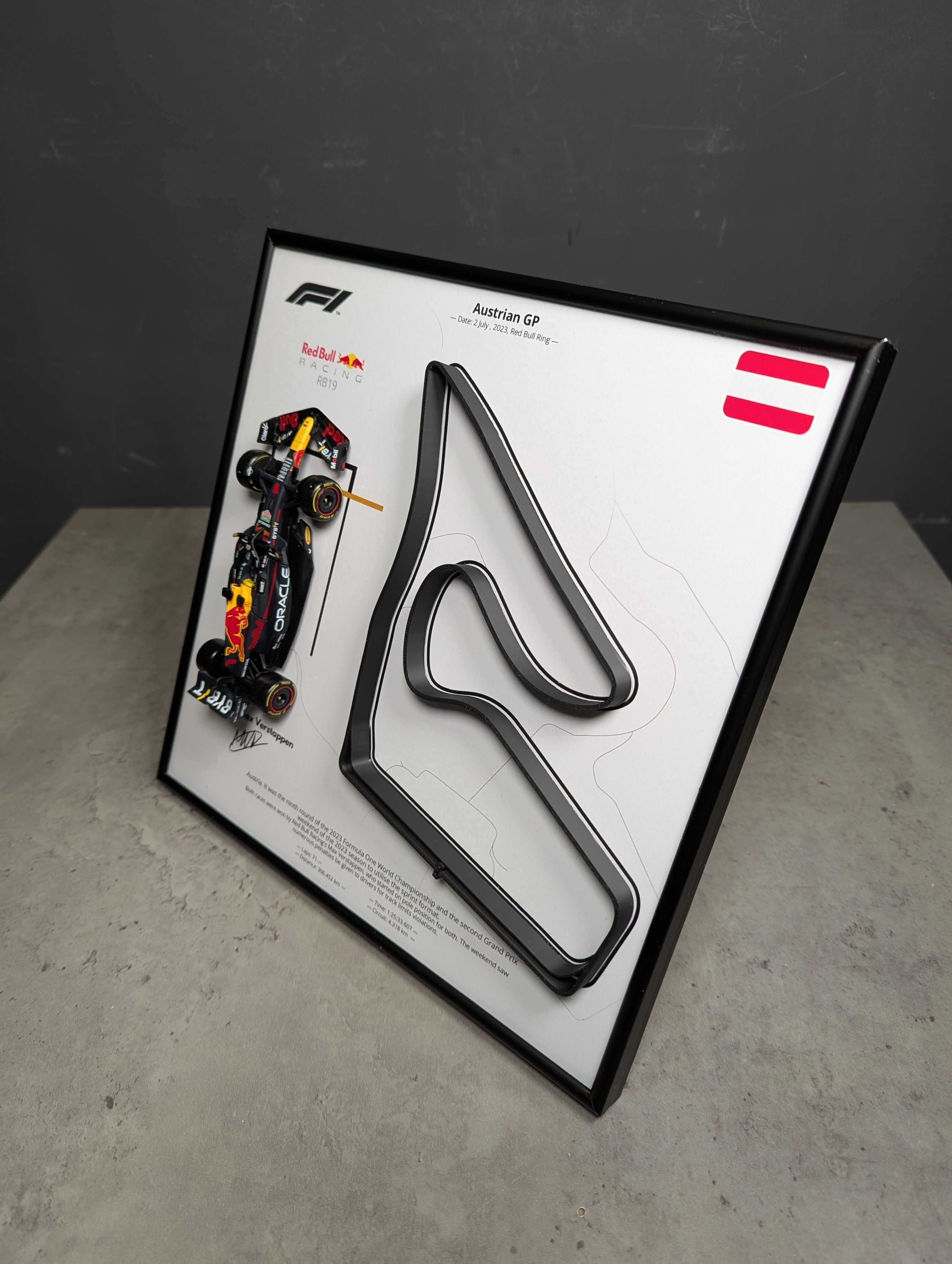 Bburago з Тримачем 2в1 RB19 Траса Austrian GP 2023 #1 Max Verstappen