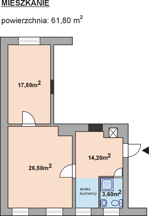 Mieszkanie w centrum Gniezna bez opłat administracyjno-spółdzielczych