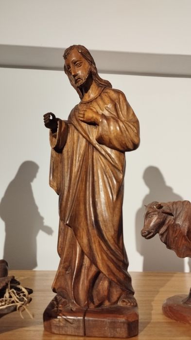 Presépio figuras madeira