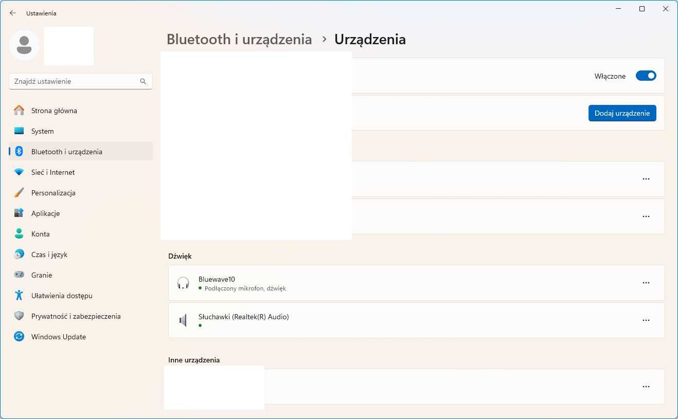 słuchawki Bluetooth XX.Y Bluewave 10 białe uszkodzone
