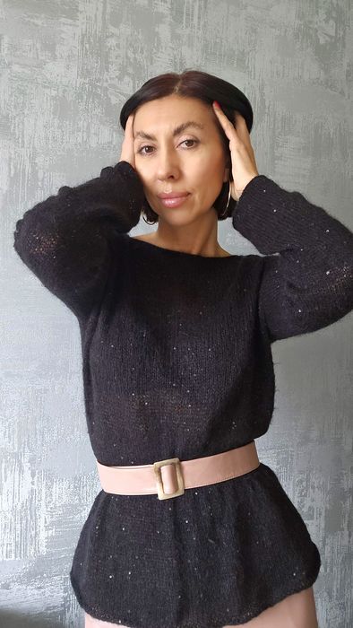 Чорна паутинка з пайєткою!