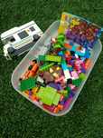 Legos variados para construção.