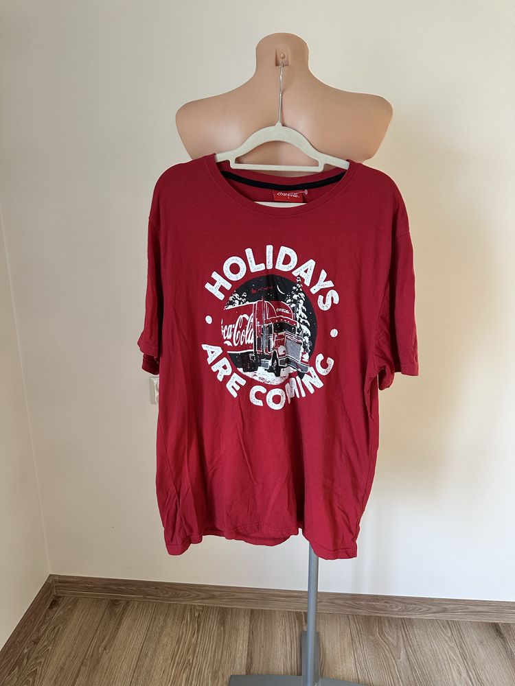 T-shirt świąteczny coca cola rozmiar L sesja święta christmas