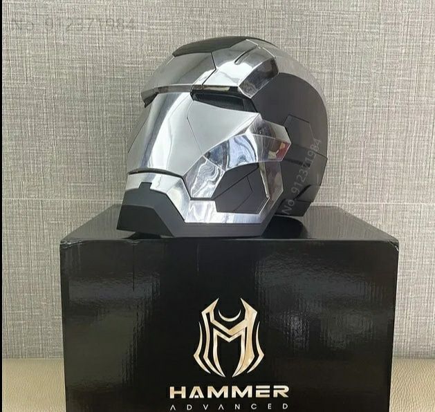 Máscara Iron Man Automática Premium Iron Patriot War Machine 1:1