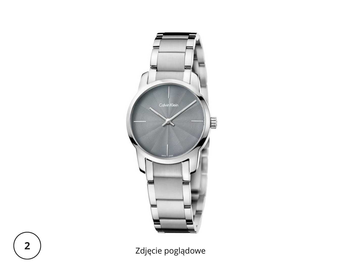 Oryginalny zegarek damski Calvin Klein Lady City srebrny K2G23144