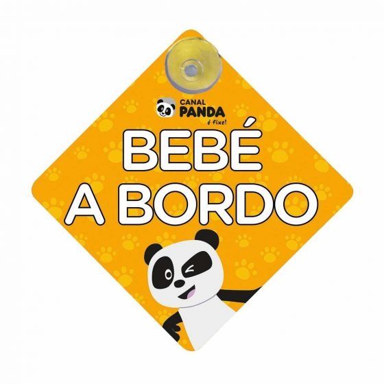 Bebé a Bordo Canal panda com ventosa