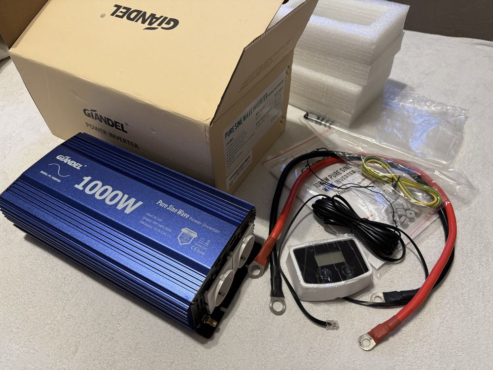 Инвертер Giandel PS-1000PDR чистой синусоидой 1000W/2000W Германия