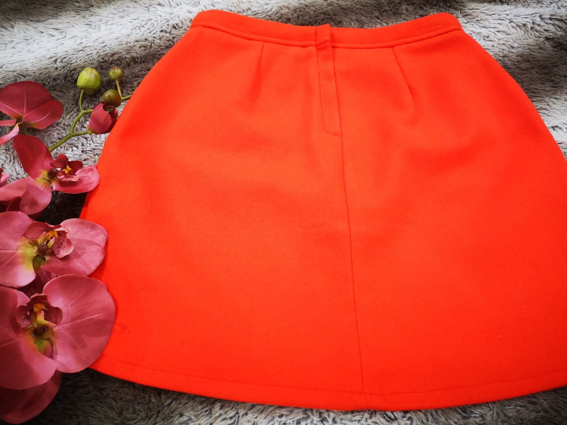 • Primark • Spódniczka na zamek / Neon orange / Rozm. 4 (XS)