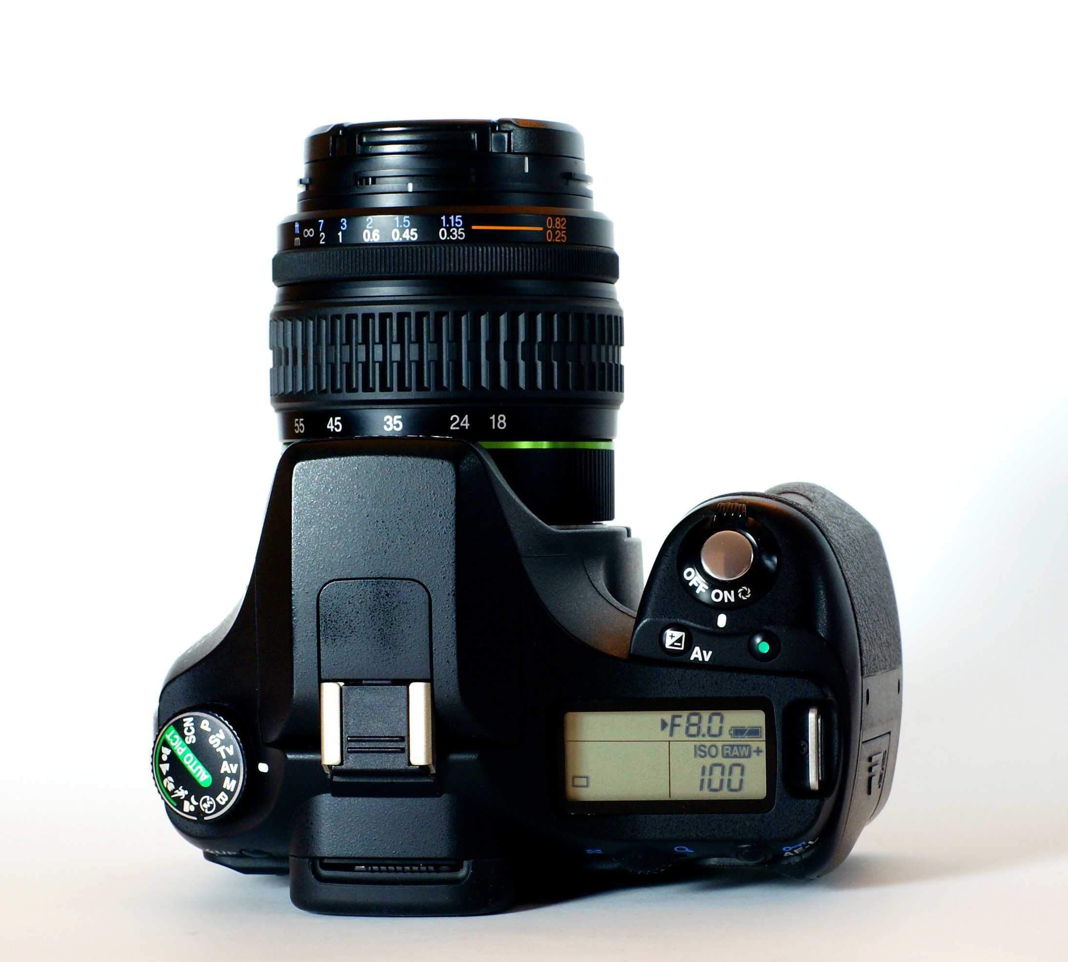Pentax K200D + 18-55 + 55-200 9k zdjęć Stan Idealny Pudełka + Eneloop