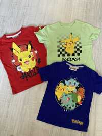 Tshirt x3 pokemon rozm 116 C&A, primark