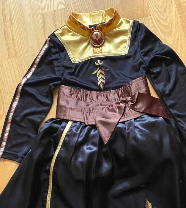 Sukienka strój przebranie Anna Kraina Lodu 3-4 lata