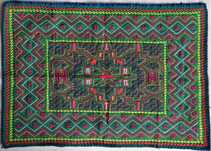 Icaro, Altar, Makatka, Obrusik Shipibo prosto z Amazonii - Cayamaso