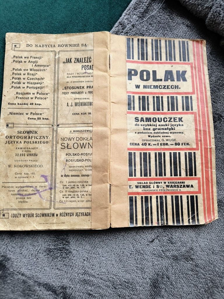 Książeczka pt. Polak w Niemczech